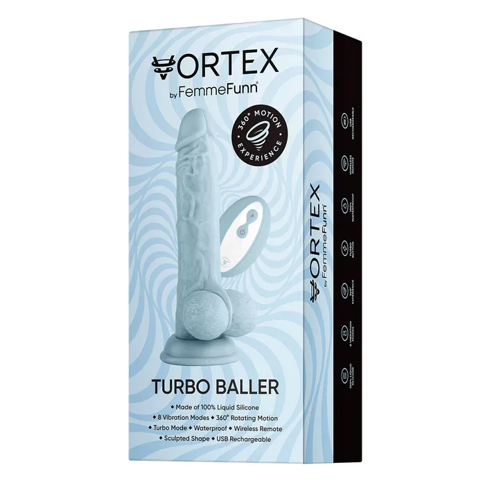 Femme Funn Vibrators Femme Funn Wireless Turbo Baller Light Blue