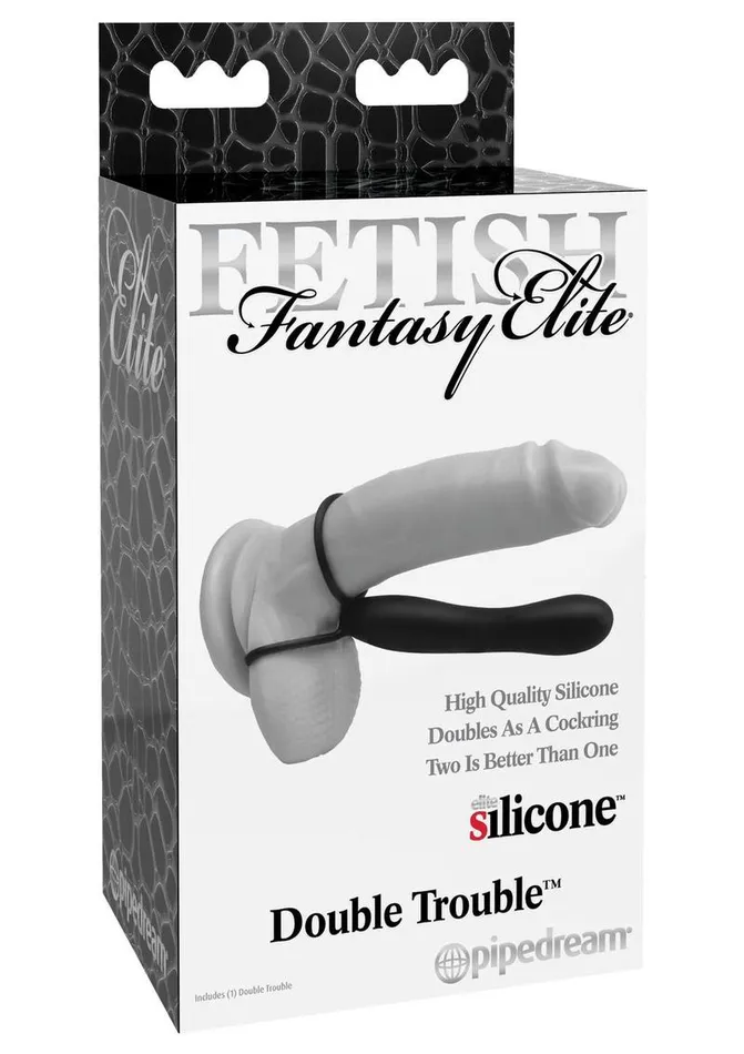 Fetish Fantasy Elite Female Sex Toys Fetish Fantasy Elite Double Trouble Silicone Male StrapOn Dildo Waterproof Fetish Fantasy Elite Female Sex Toys Fetish Fantasy Elite Double Trouble Silicone Male StrapOn Dildo Waterproof