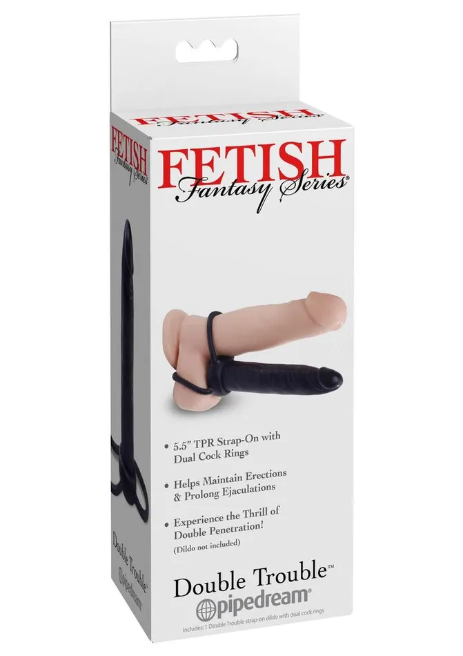 Fetish Fantasy Series Female Sex Toys Fetish Fantasy Series Double Trouble Strapless StrapOn Dildo with Dual Cock Rings Fetish Fantasy Series Female Sex Toys Fetish Fantasy Series Double Trouble Strapless StrapOn Dildo with Dual Cock Rings