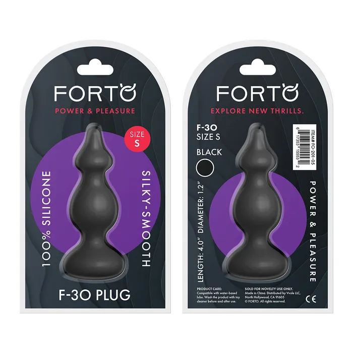 FORTO F30 Pointer Anal Plug Black Small FORTO Anal