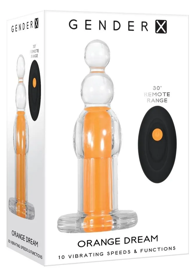 Gender X Female Sex Toys Gender X Orange Dream Silicone Rechargeable Beads with Remote Control Gender X Female Sex Toys Gender X Orange Dream Silicone Rechargeable Beads with Remote Control