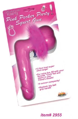 Hott Products Vibrators Pink Pecker Pary Squirt Gun