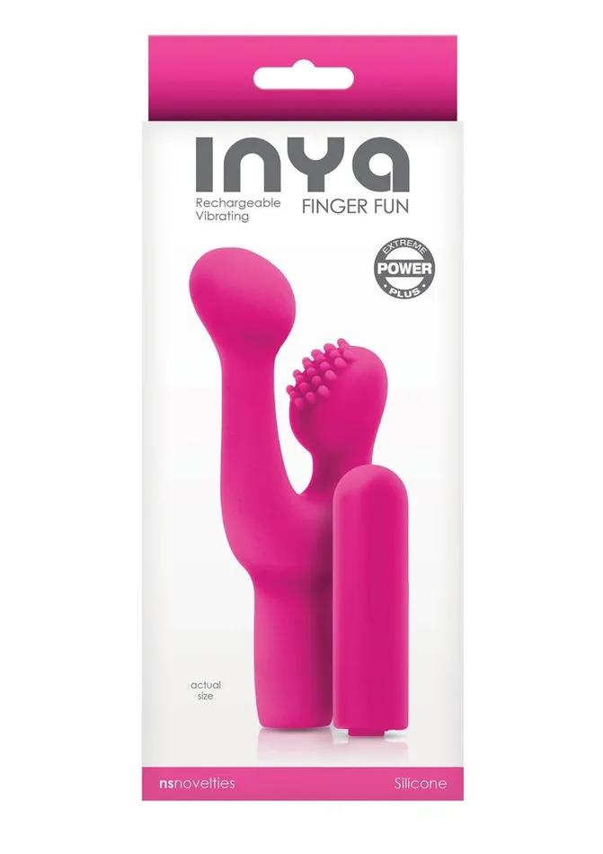 Inya Inya Finger Fun Silicone Rechargeable Vibrating Clitoral Stimulator Female Sex Toys Inya Inya Finger Fun Silicone Rechargeable Vibrating Clitoral Stimulator Female Sex Toys