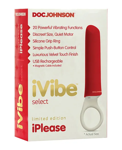 Ivibe Select Iplease Limited Edition Red Doc Johnson Vibrators