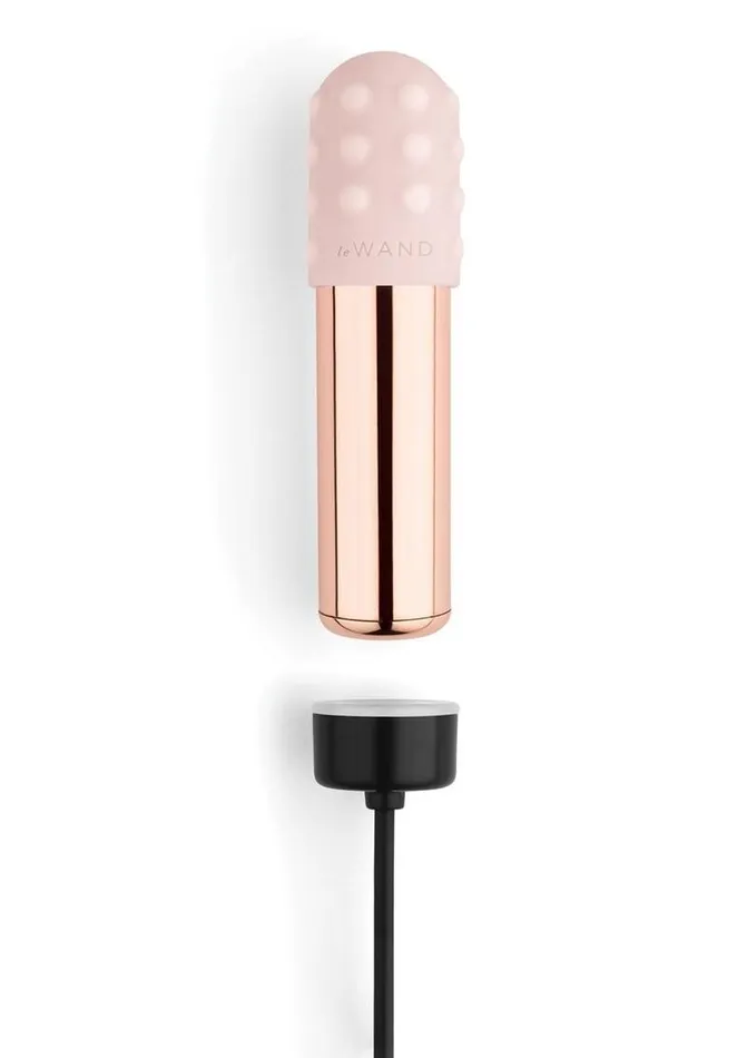 Le Wand Le Wand Bullet Rechargeable Vibrator with Textured Silicone Sleeve and Ring Female Sex Toys Le Wand Le Wand Bullet Rechargeable Vibrator with Textured Silicone Sleeve and Ring Female Sex Toys