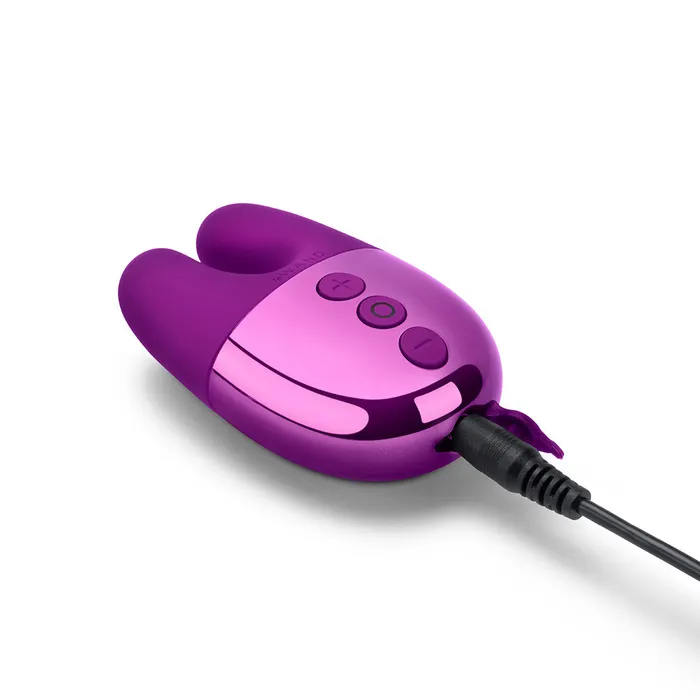 Le Wand Vibrators Le Wand Chrome Double Vibe Dark Cherry