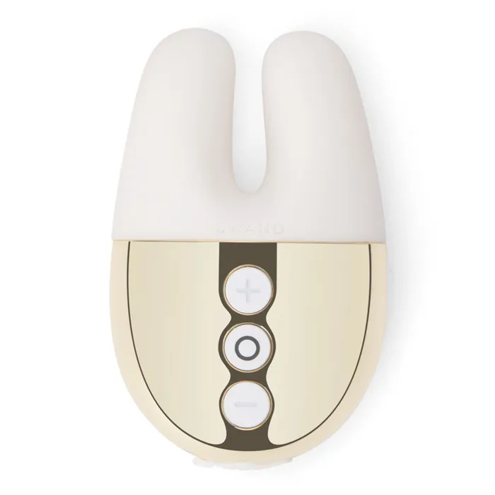 Le Wand Vibrators Le Wand Chrome Double Vibe WhiteGold