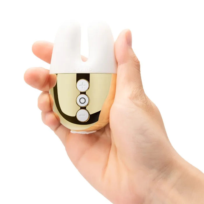 Le Wand Vibrators Le Wand Chrome Double Vibe WhiteGold