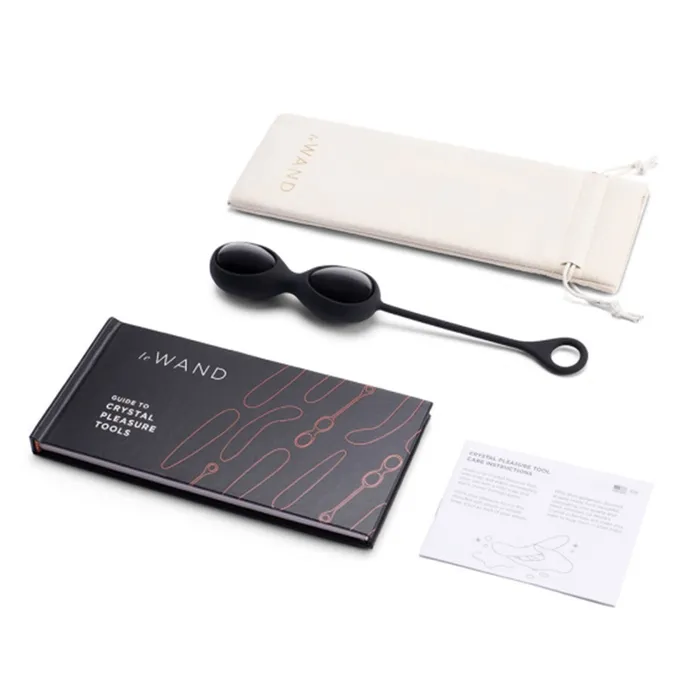 Le Wand Vibrators Le Wand Crystal Yoni Eggs Black Obsidian