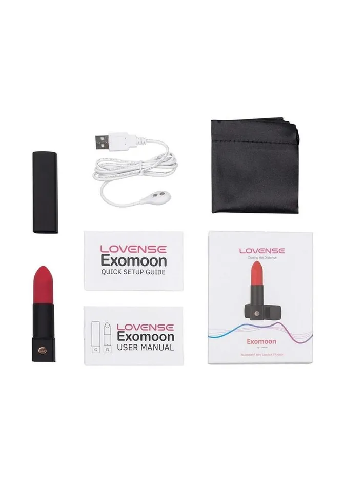 Lovense Female Sex Toys Lovense Exomoon Rechargeable Silicone Lipstick Bullet Vibrator Lovense Female Sex Toys Lovense Exomoon Rechargeable Silicone Lipstick Bullet Vibrator