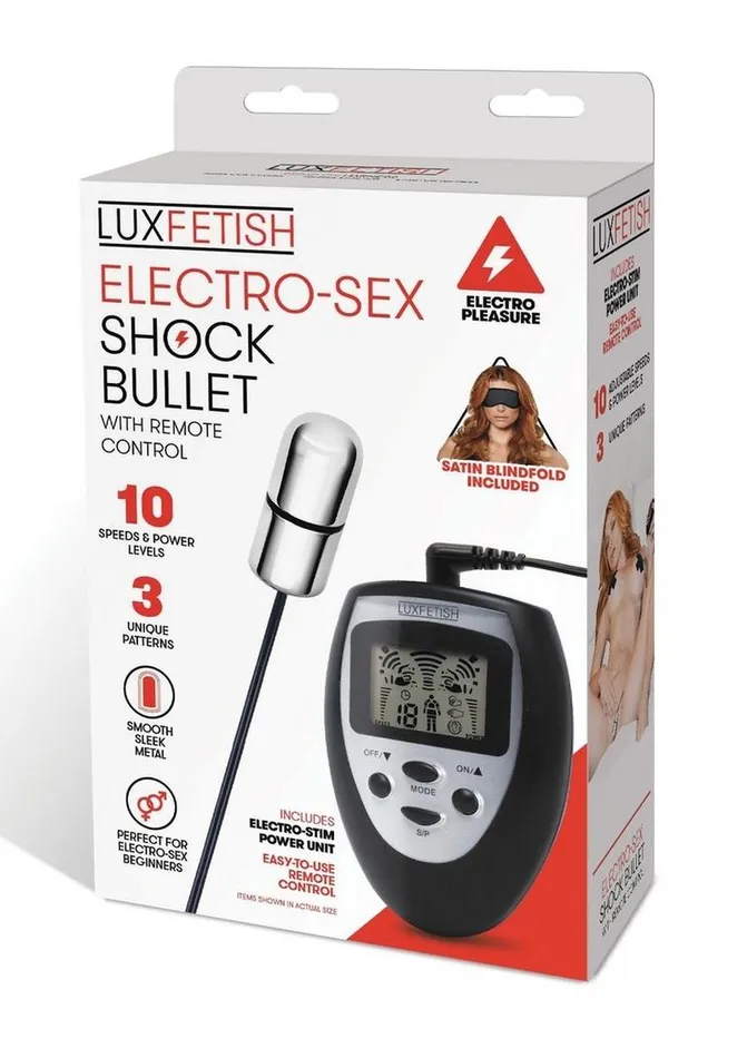 Lux Fetish Female Sex Toys Lux Fetish Electro Sex Shock Bullet with Remote Control Lux Fetish Female Sex Toys Lux Fetish Electro Sex Shock Bullet with Remote Control