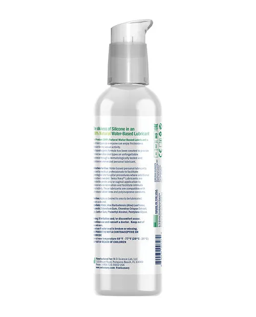 MD Science Lab Swiss Navy Naked All Natural Lubricant 4 oz Sexual Health Wellbeing