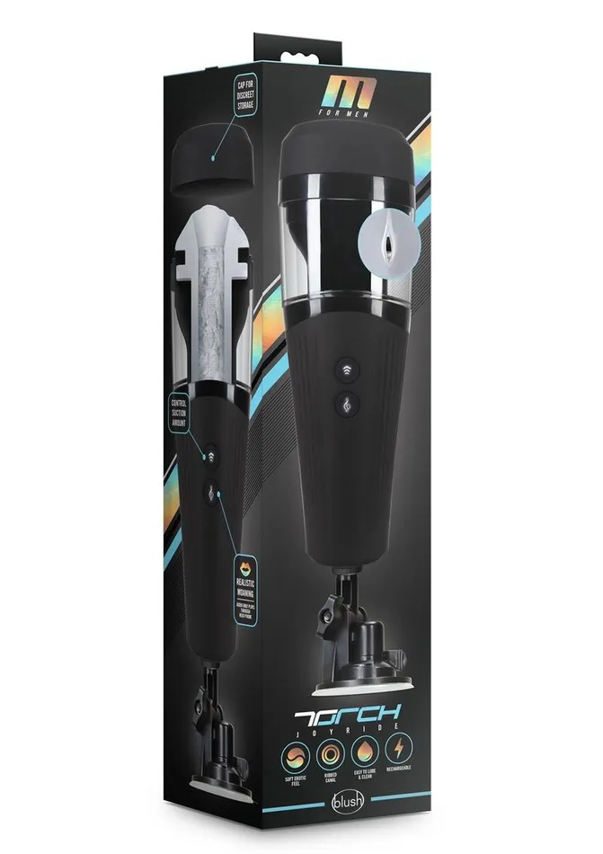 M for Men Male Sex Toys M For Men Torch Joyride Rechargeable Masturbator Frosted