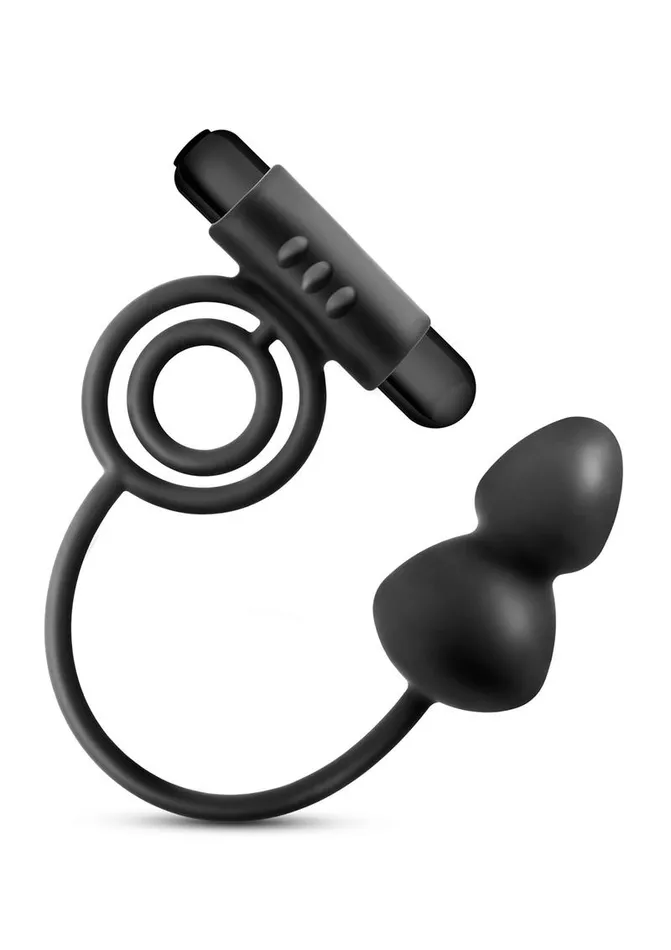 Male Sex Toys Anal Adventures Anal Adventures Platinum Silicone Anal Plug with Vibrating Cock Ring Male Sex Toys Anal Adventures Anal Adventures Platinum Silicone Anal Plug with Vibrating Cock Ring
