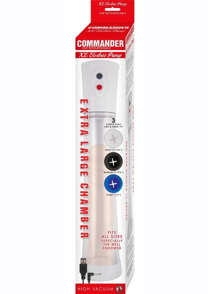 Male Sex Toys Commander Extra Large Electric Rechargeable Pump Commander Male Sex Toys Commander Extra Large Electric Rechargeable Pump Commander