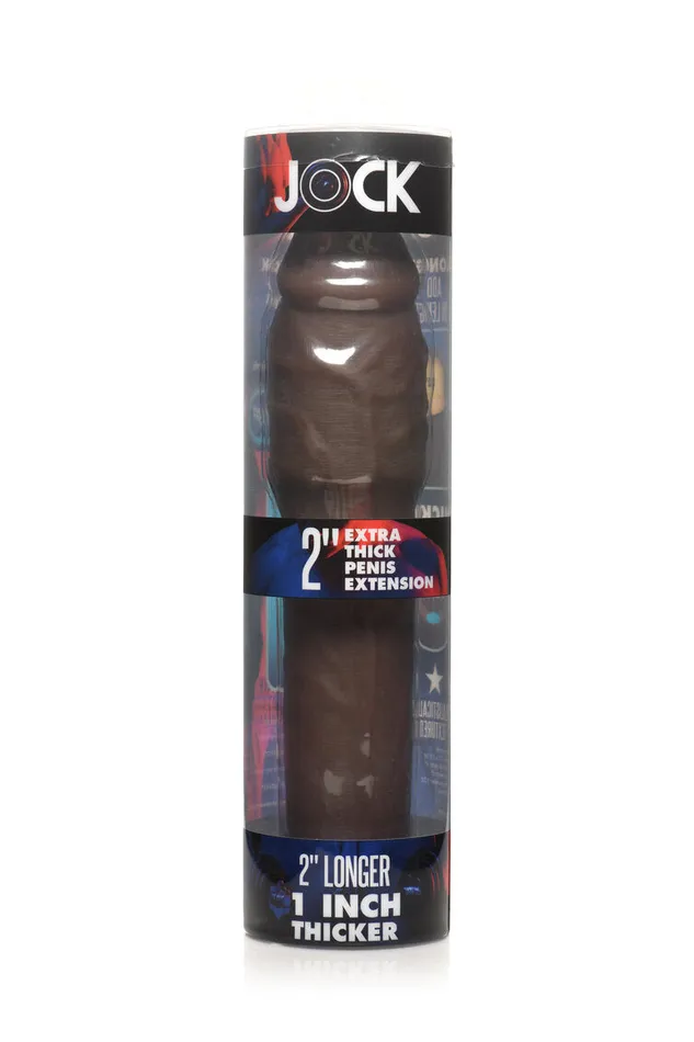 Male Sex Toys Curve Toys Jock Extra Thick 2 Penis Extension Sleeve Dark
