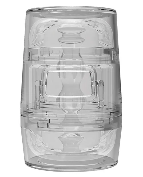 Male Sex Toys Doc Johnson Main Squeeze Pop Off Optix Clear Stroker