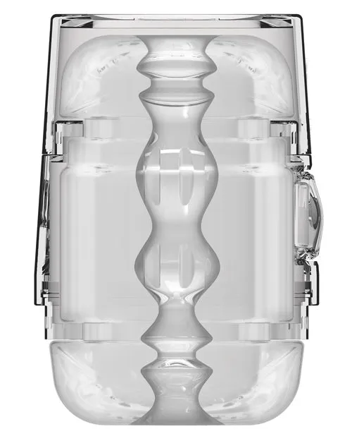 Male Sex Toys Doc Johnson Main Squeeze Pop Off Optix Clear Stroker