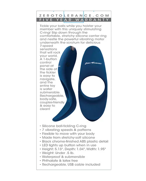 Male Sex Toys Evolved Novelties INC Zero Tolerance Cup em Cock Ring Blue