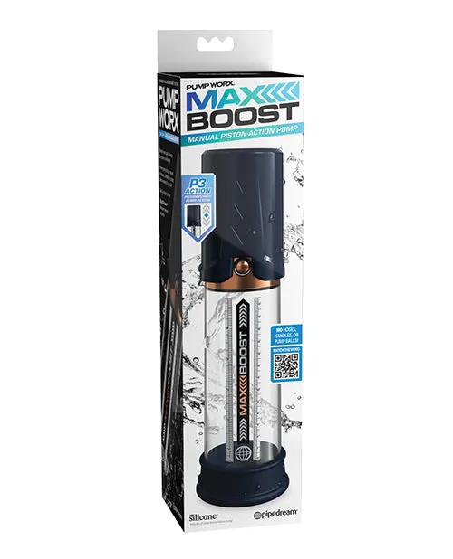 Male Sex Toys Pipedream Products Pump Worx Max Boost Penis Pump Blue