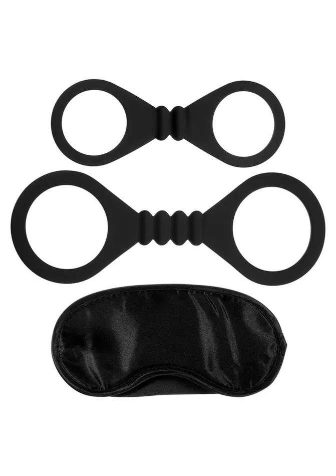 ME YOU US Bound to Please Blindfold Silicone Wrist and Ankle Cuffs Me You Us Couples ME YOU US Bound to Please Blindfold Silicone Wrist and Ankle Cuffs Me You Us Couples