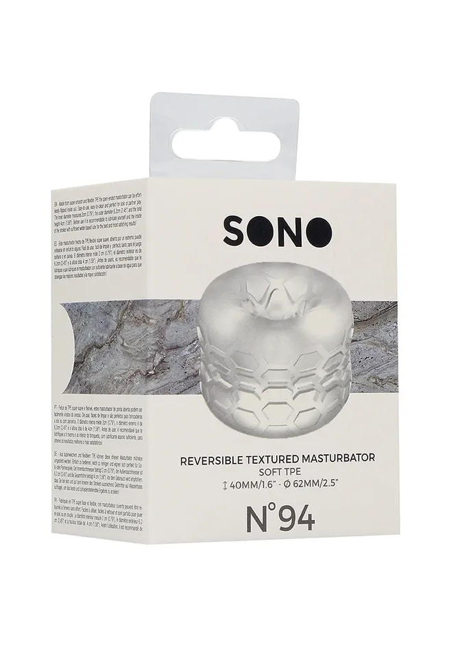 N0 94 Reversible Masturbator And Bumper Transparent Shots America Male Sex Toys