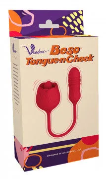 Nice and nasty Bz Vibrators Voodoo Beso TongueNCheek Rose Red Rose rose toy Nice and nasty Bz Vibrators Voodoo Beso TongueNCheek Rose Red Rose rose toy