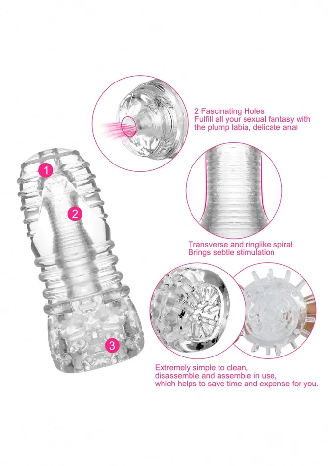 No 68 Stroker Translucent Shots America Male Sex Toys