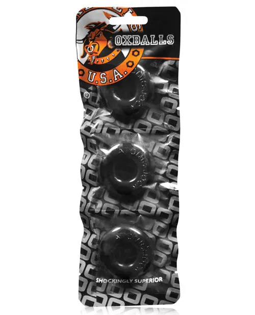 Oxballs Ringer Donut 1 Black Pack of 3 Blue Ox Designs LLCDba Oxballs Anal Oxballs Ringer Donut 1 Black Pack of 3 Blue Ox Designs LLCDba Oxballs Anal