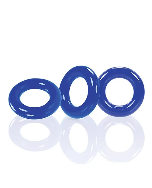 Oxballs Willy Rings Blue Pack of 3 Blue Ox Designs LLCDba Oxballs Vibrators