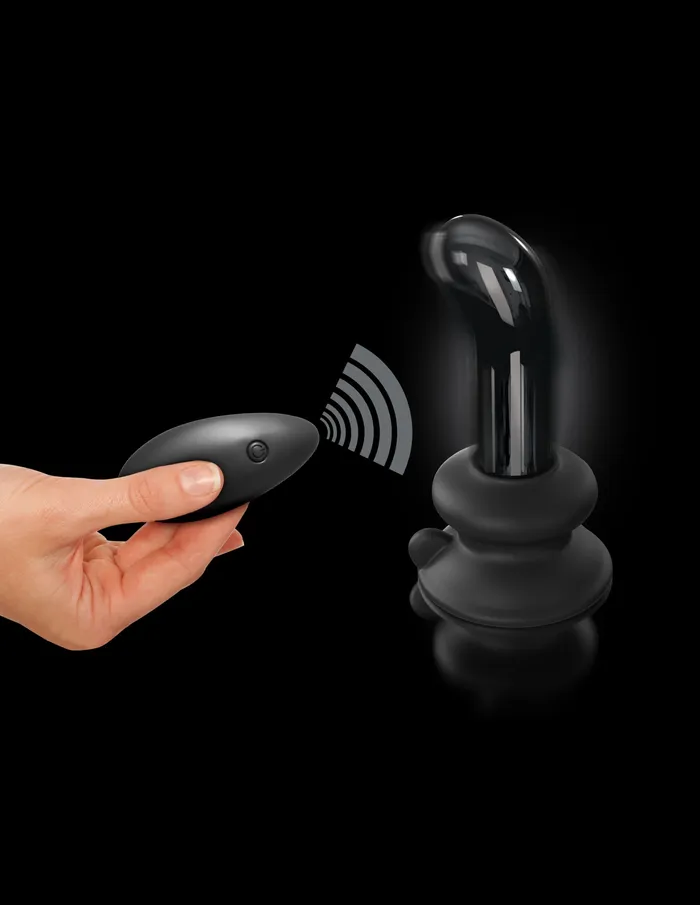 Pipedream Anal Icicles No 84 Hand Blown Glass Vibrating Butt Plug w Remote