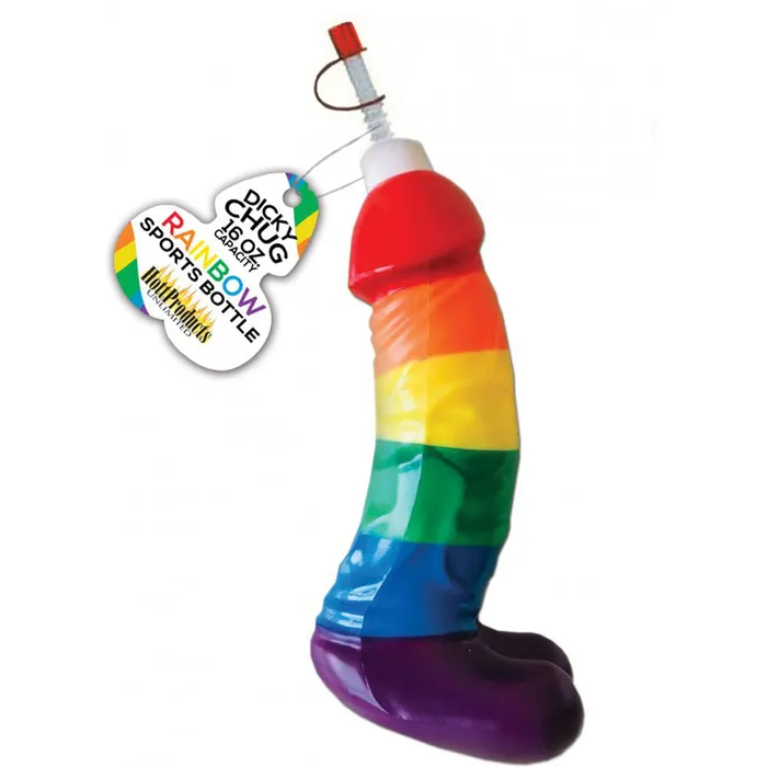 Rainbow Dicky Chug Sports Bottle Hott Products Anal