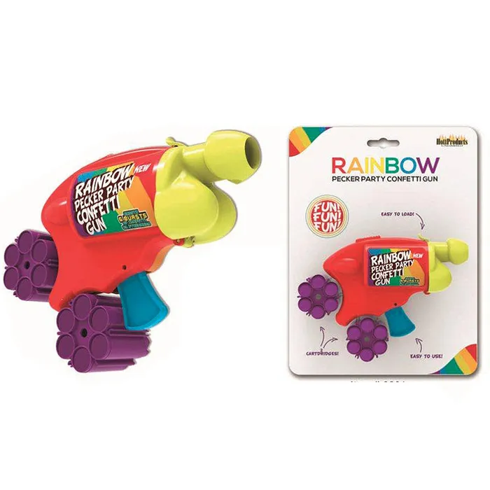 Rainbow Pecker Party Confetti Gun Hott Products Anal