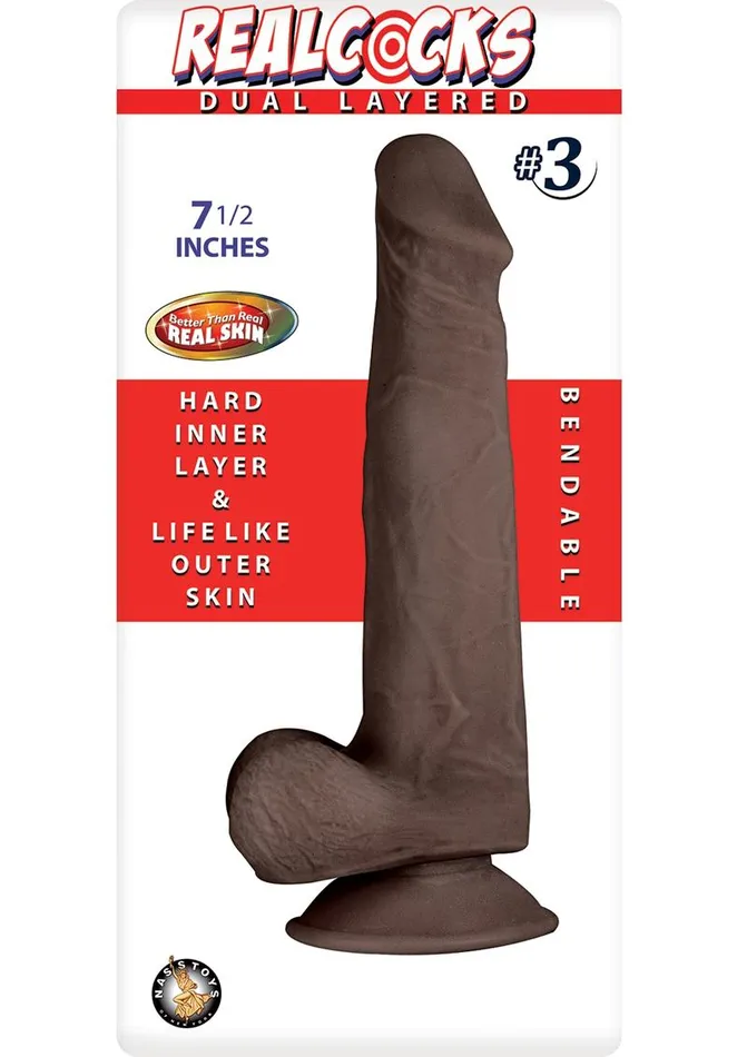 Realcocks Dildos Realcocks Dual Layered 3 Bendable Dildo Realcocks Dildos Realcocks Dual Layered 3 Bendable Dildo