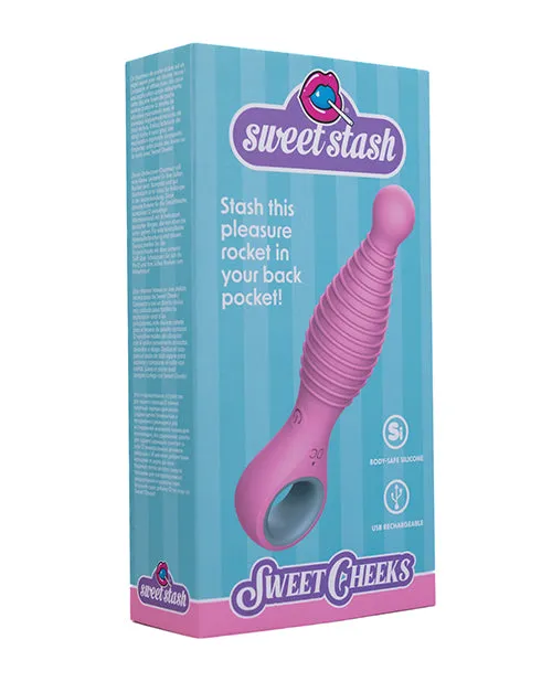 Rock Candy Toys LLC Vibrators Rock Candy Sweet Cheeks Tapered Anal Vibe Pink