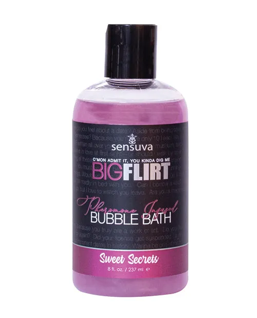 Sensuva Big Flirt Pheromone Bubble Bath 8 oz Sweet Secrets Sensuva Valencia Naturals Dildos Sensuva Big Flirt Pheromone Bubble Bath 8 oz Sweet Secrets Sensuva Valencia Naturals Dildos