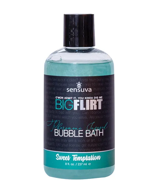 Sensuva Big Flirt Pheromone Bubble Bath 8 oz Sweet Temptation Sensuva Valencia Naturals Dildos Sensuva Big Flirt Pheromone Bubble Bath 8 oz Sweet Temptation Sensuva Valencia Naturals Dildos