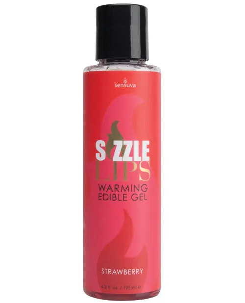 Sensuva Valencia Naturals Sizzle Lips Warming Gel 42 oz Strawberry Enhancers Sensuva Valencia Naturals Sizzle Lips Warming Gel 42 oz Strawberry Enhancers