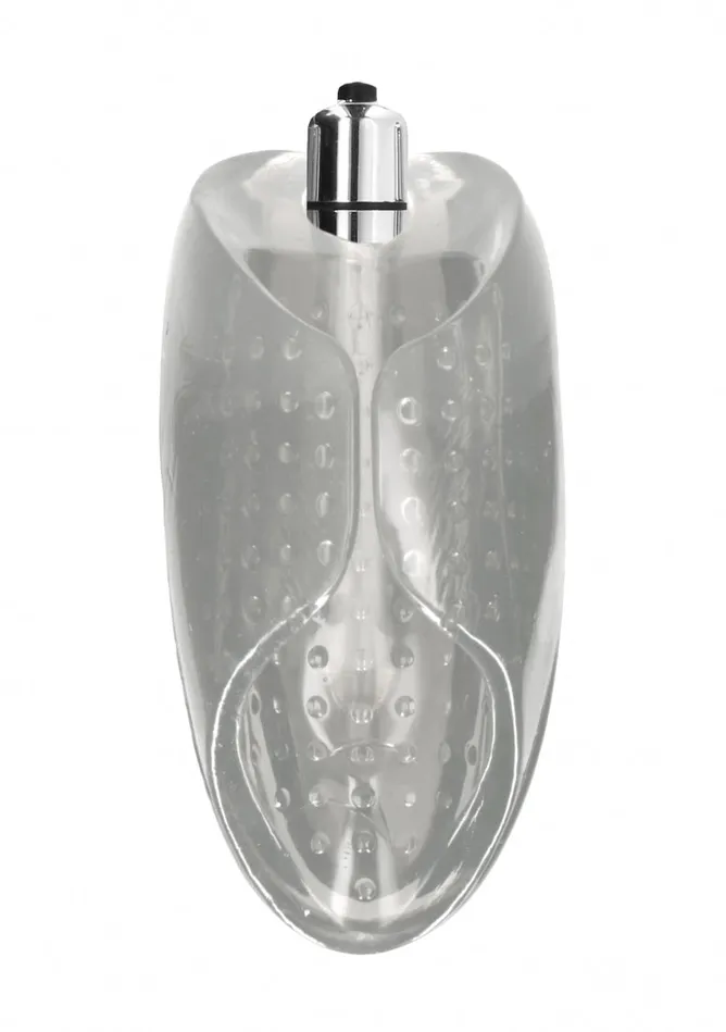 Shots America No 71 Vibrating Masturbator Translucent Male Sex Toys