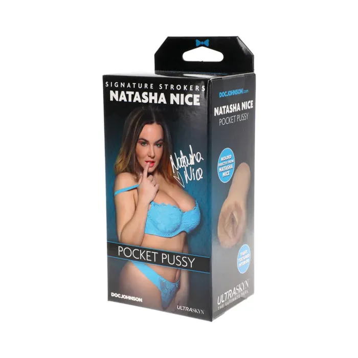 Signature Strokers Natasha Nice Pocket Pussy Doc Johnson Male Sex Toys