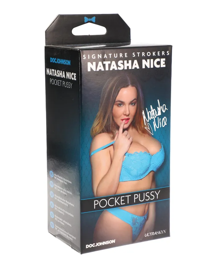 Signature Strokers Natasha Nice Pocket Pussy Doc Johnson Male Sex Toys