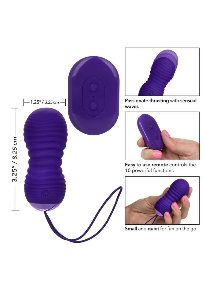 Slay Thrustme Silicone Rechargeable Thrusting Rotating Vibrator with Remote Slay Female Sex Toys Slay Thrustme Silicone Rechargeable Thrusting Rotating Vibrator with Remote Slay Female Sex Toys