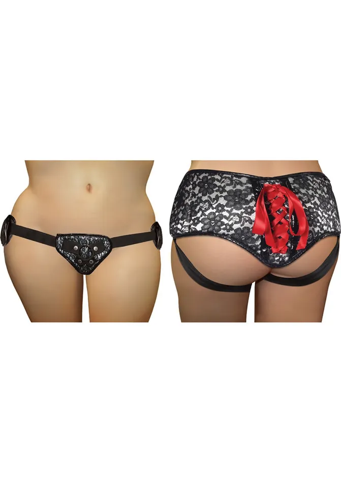 Sportsheets Female Sex Toys Sportsheets Curvy Collection Slate Lace Corsette Adjustable StrapOn Sportsheets Female Sex Toys Sportsheets Curvy Collection Slate Lace Corsette Adjustable StrapOn