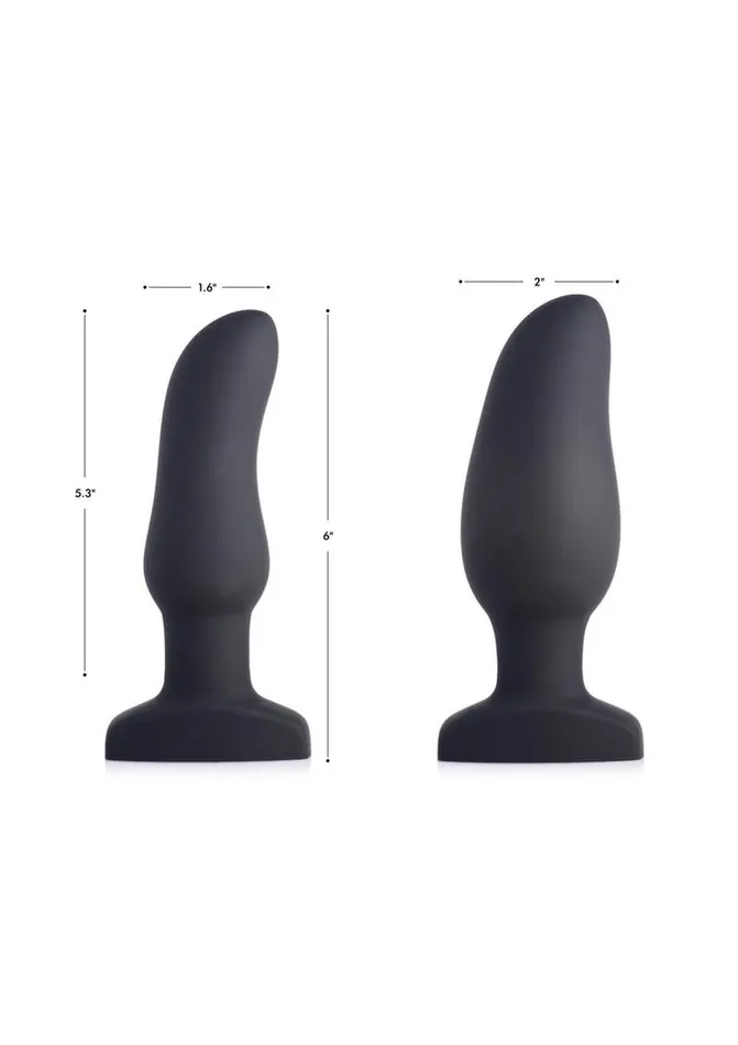 SWELL Swell Inflatable Rechargeable Silicone Vibrating Curved Anal Plug Male Sex Toys SWELL Swell Inflatable Rechargeable Silicone Vibrating Curved Anal Plug Male Sex Toys
