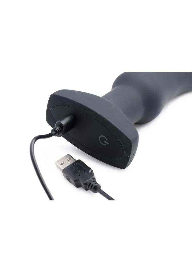 SWELL Swell Inflatable Rechargeable Silicone Vibrating Curved Anal Plug Male Sex Toys
