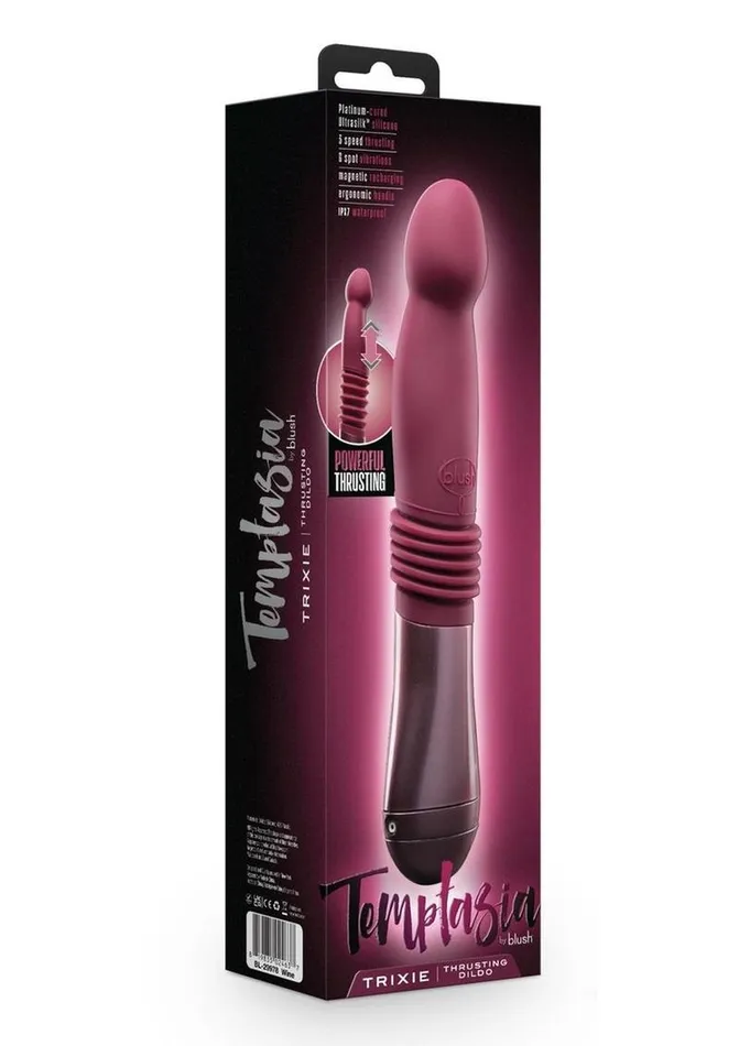 Temptasia Trixie Rechargeable Silicone Thrusting Dildo Temptasia Female Sex Toys Temptasia Trixie Rechargeable Silicone Thrusting Dildo Temptasia Female Sex Toys