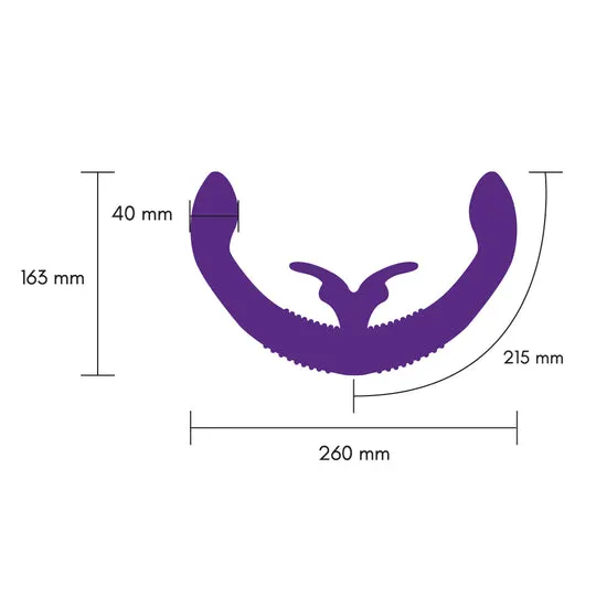 Together Couples Vibe with Remote Purple Electric Eel INC Vibrators