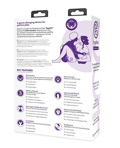 Together Couples Vibe with Remote Purple Electric Eel INC Vibrators