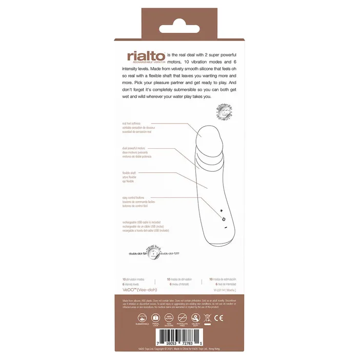 VeDO Vibrators VeDO Rialto Vibrator Mocha