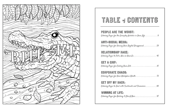 Vibrators BITE ME Im Coloring Book Harper Collins